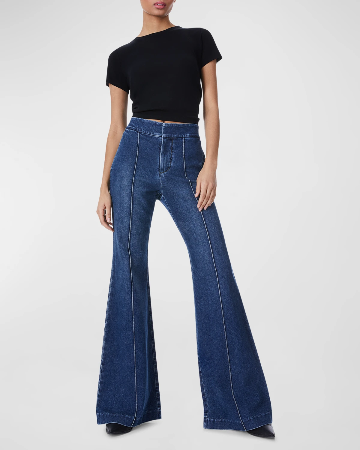 Dylan High Waisted Wide-Leg Jeans