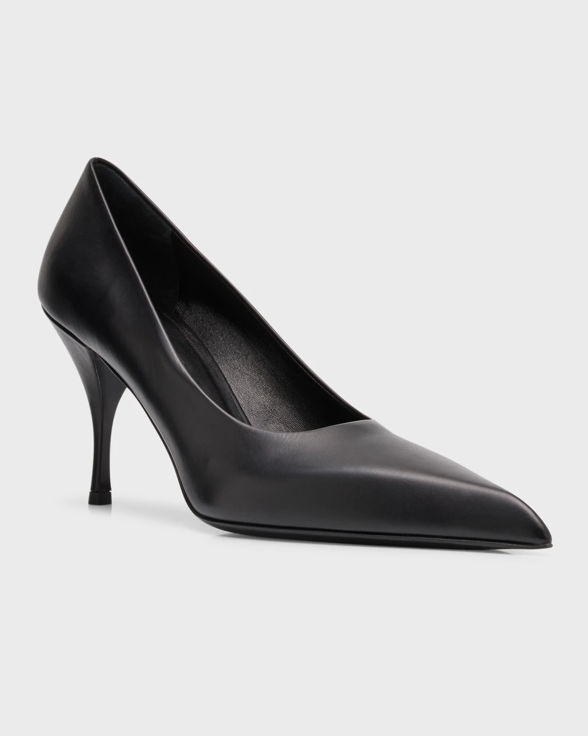 Calfskin Leather Stiletto Pumps