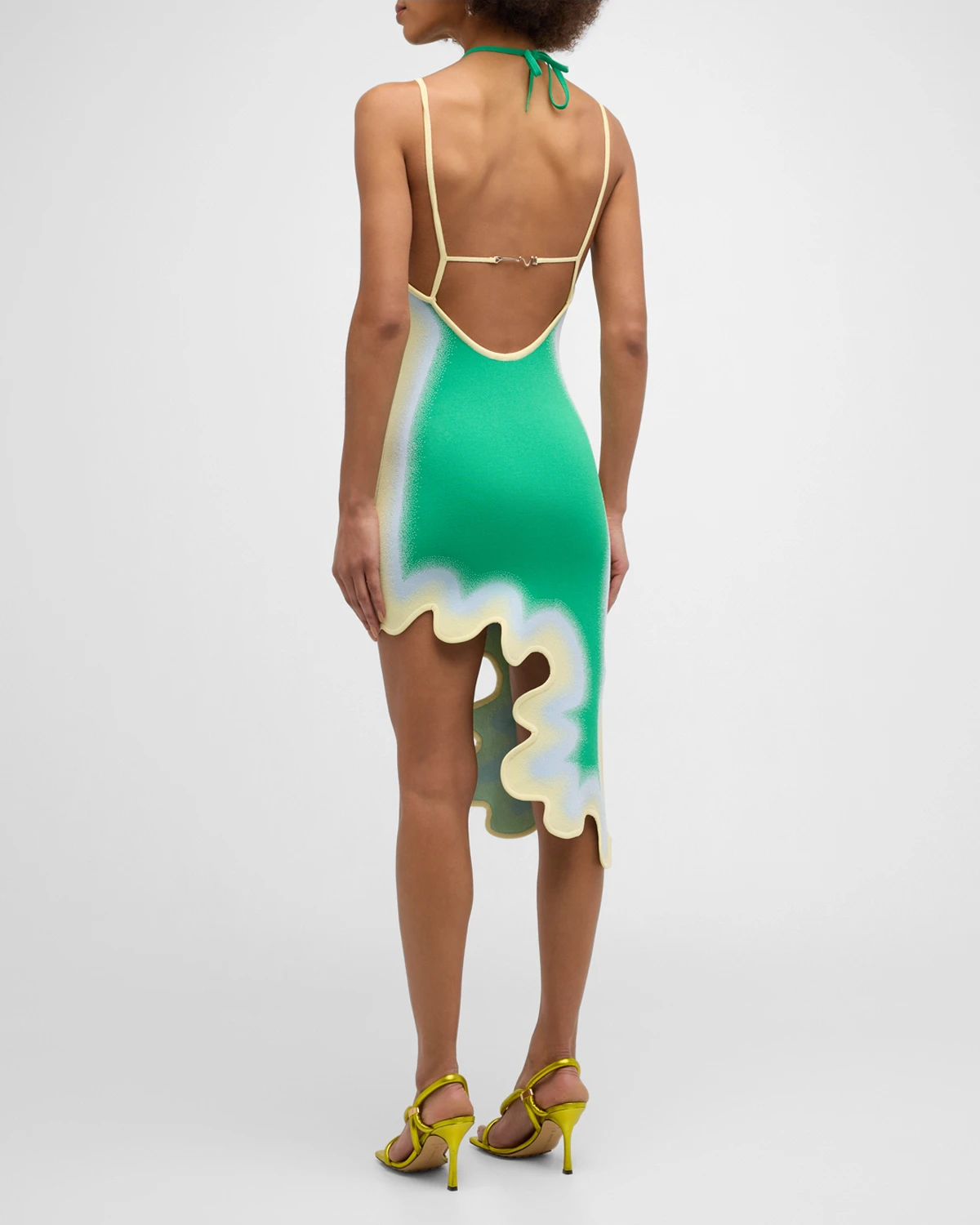 Lotus Short Wavy Asymmetric Dress