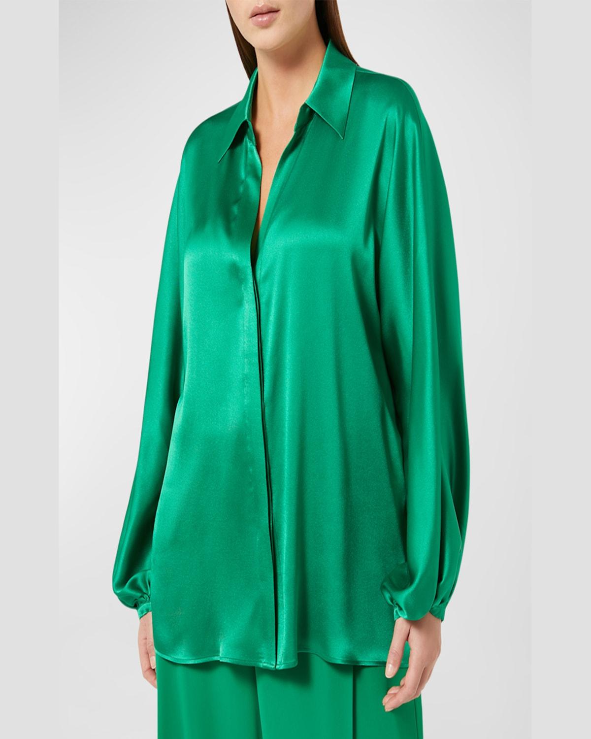 Plus Size Acanto Blouson-Sleeve Blouse