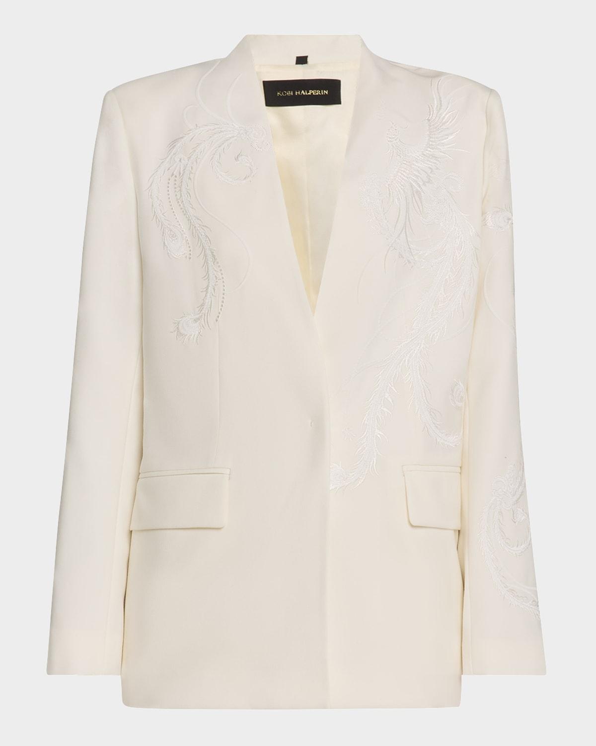 Sydney Embroidered Wool-Blend Jacket