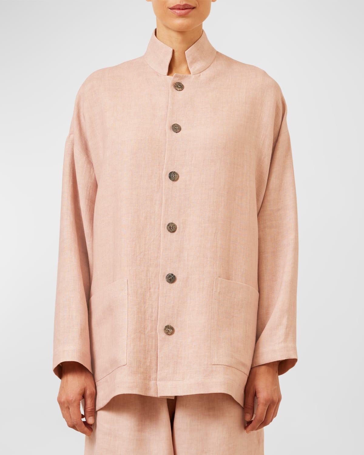 Achkan Stand-Collar Jacket (Long Length)