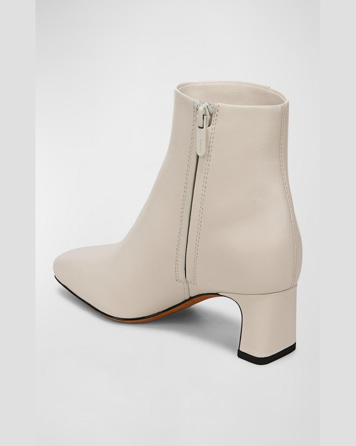 Silvana Leather Zip Ankle Booties