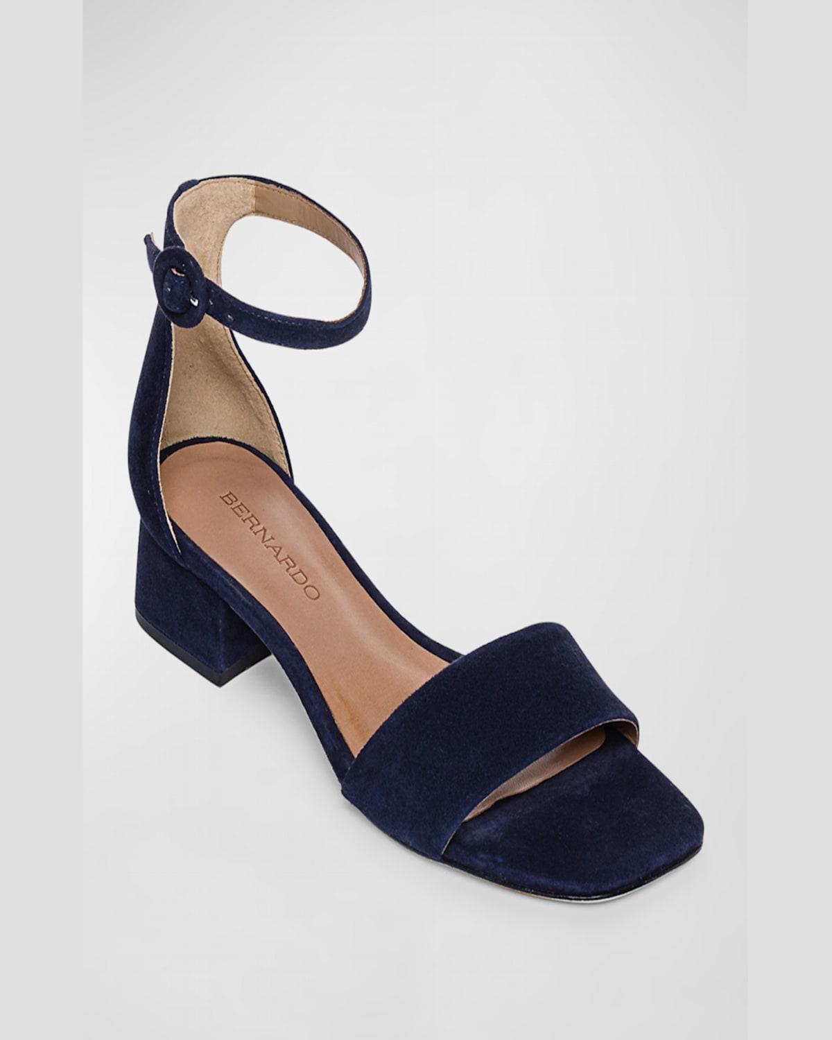 Jalena Suede Ankle-Strap Sandals