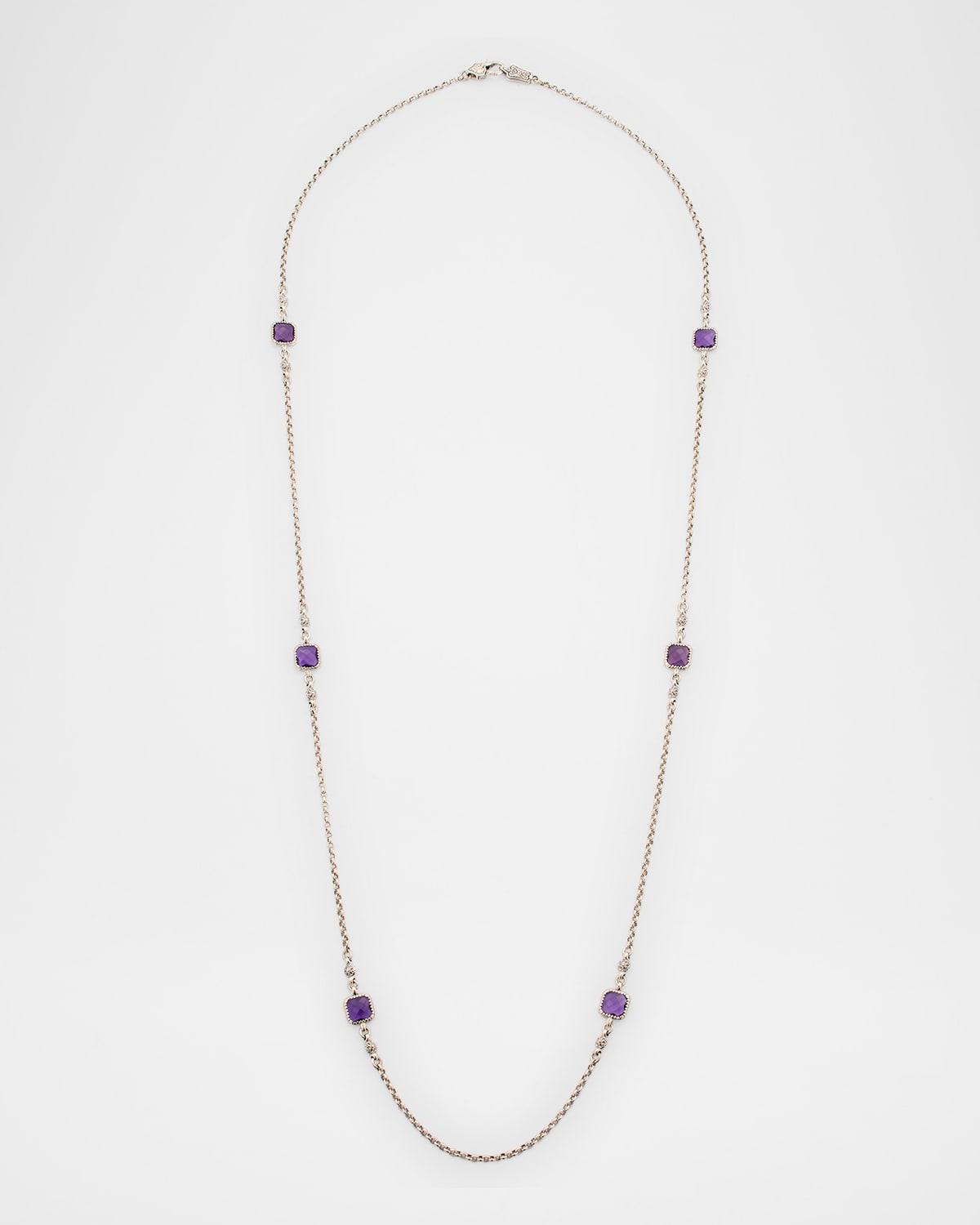 Anthos Square Station Necklace