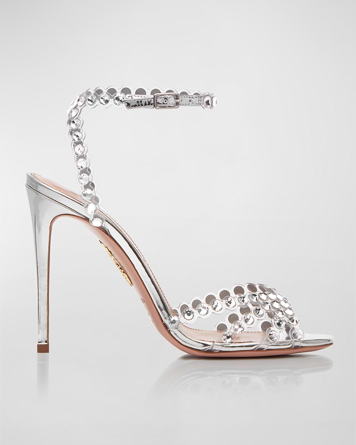 Tequila Crystal Ankle-Strap Cocktail Sandals