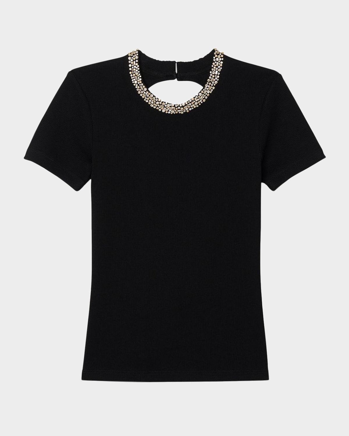 Rimini Embellished Short-Sleeve Tee