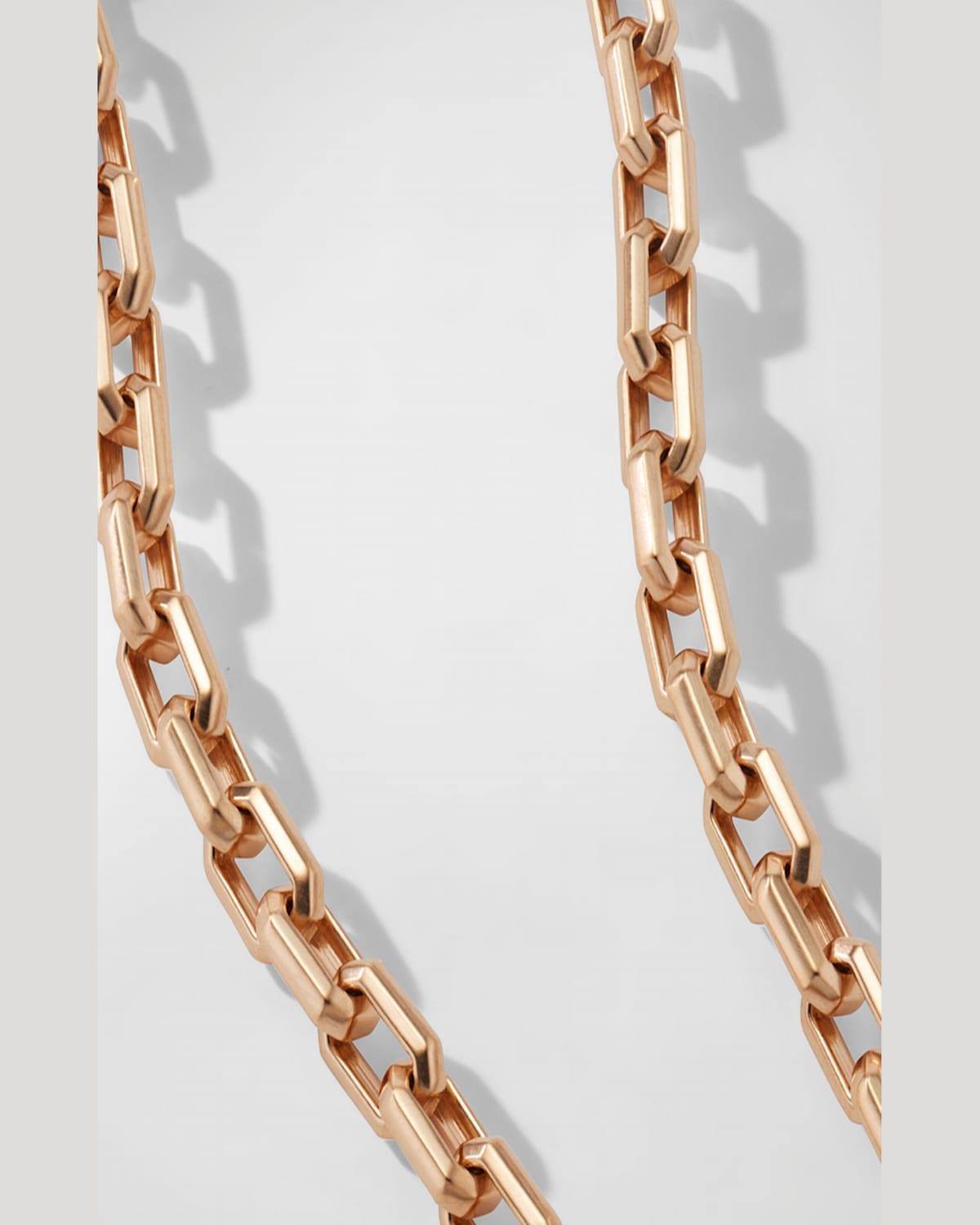 Men's Streamline Heirloom Link Necklace in 18K Rose Gold, 5.5mm, 20"L