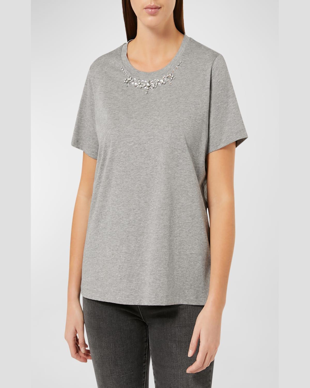 Plus Size Gallico Crystal-Embellished T-Shirt