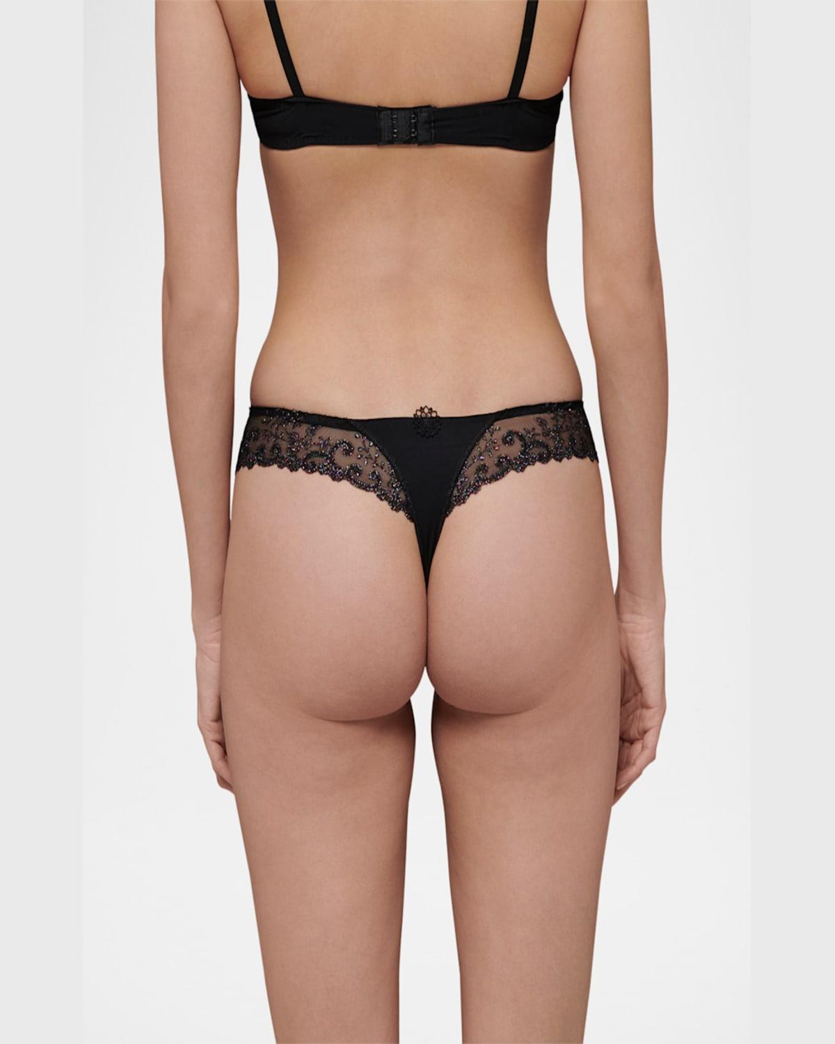 Delice Lace Mesh Thong