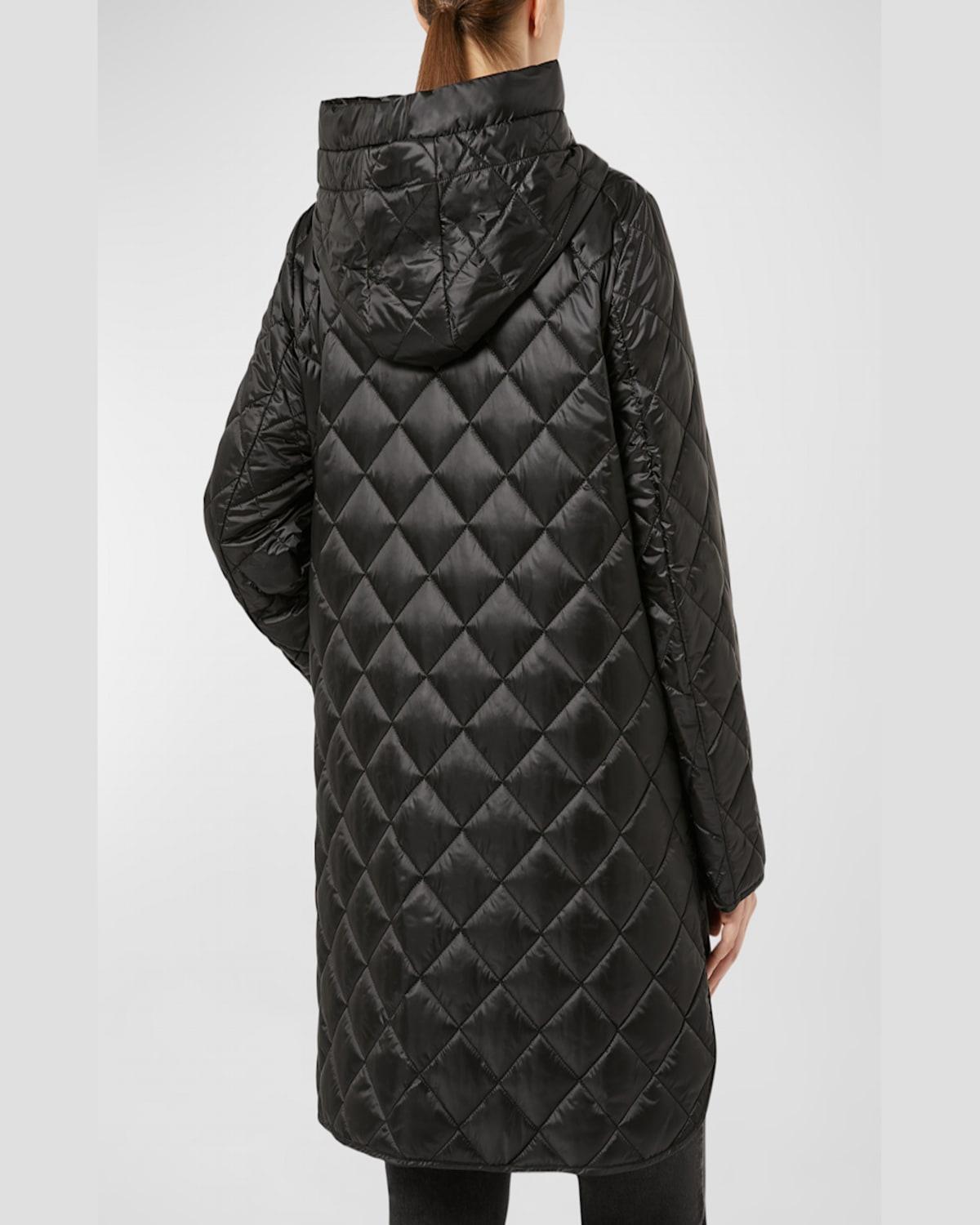 Plus Size Blasone Quilted Hooded Parka