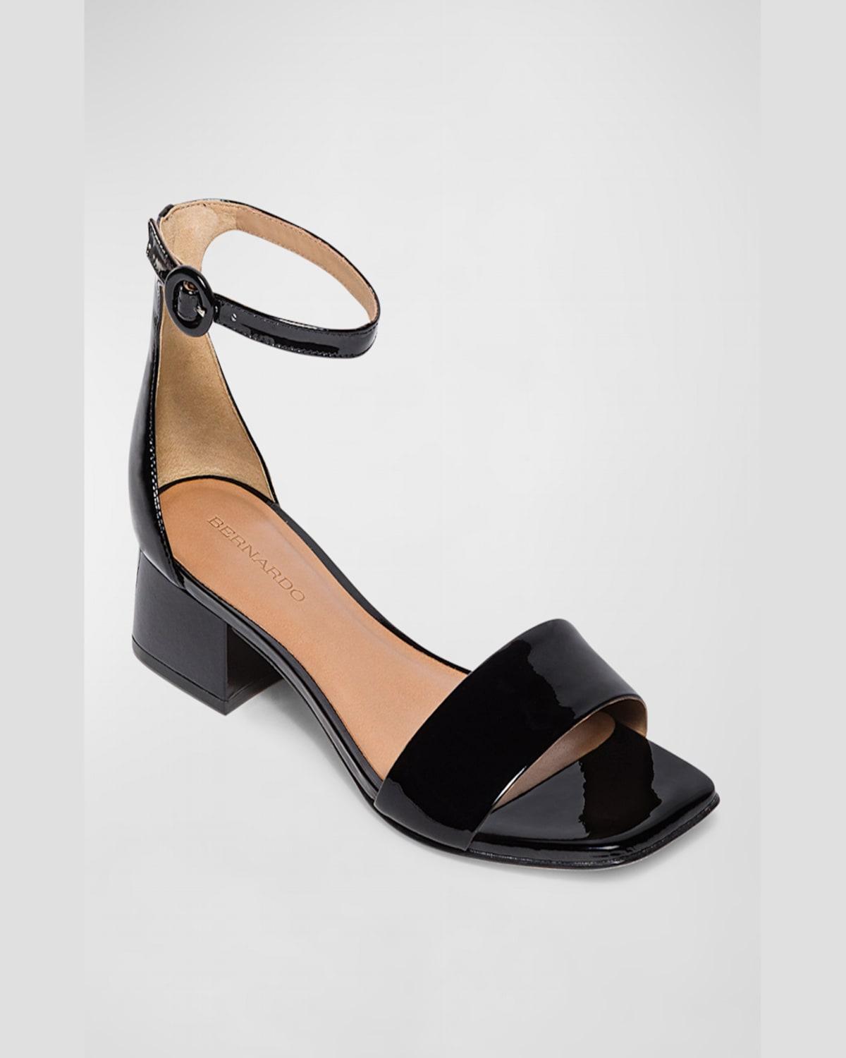 Jalena Patent Ankle-Strap Sandals