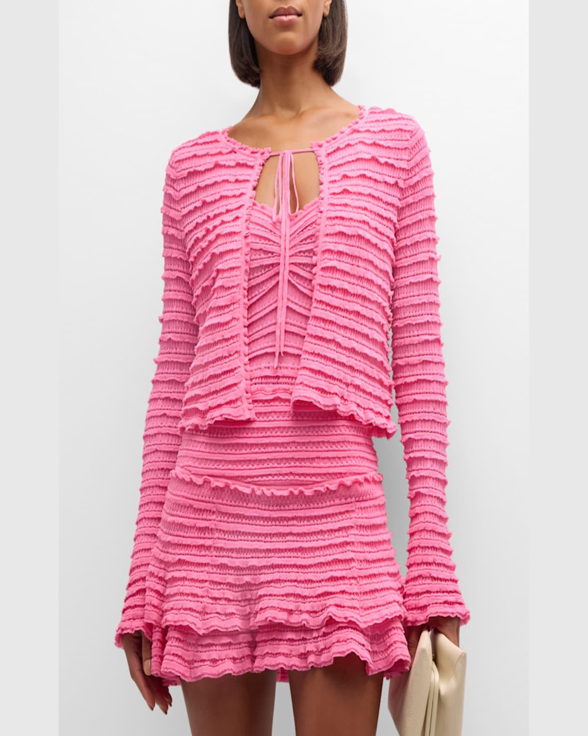 Celosia Tiered Ruffle Cardigan