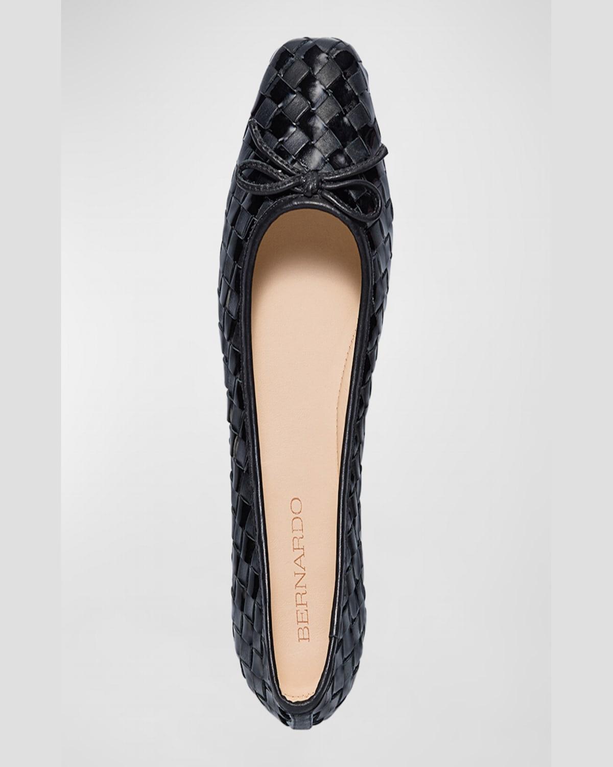 Gwynn Woven Leather Ballerina Flats