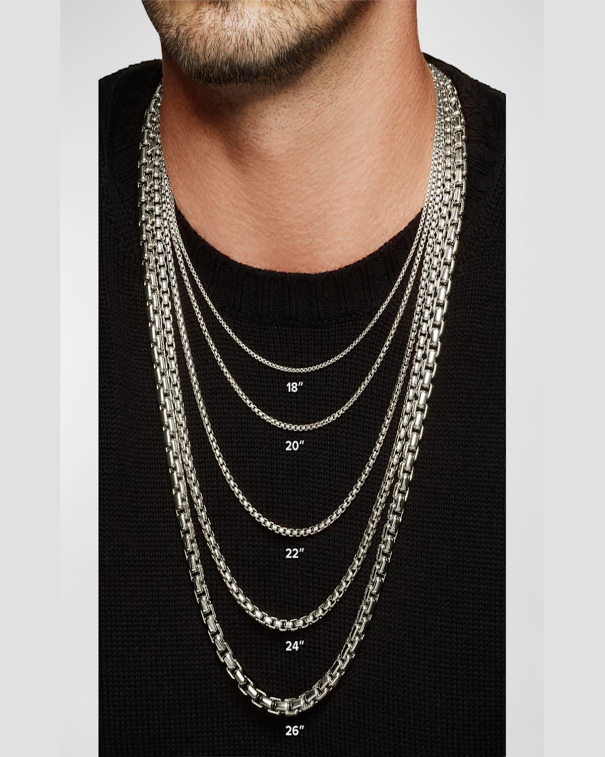 5.5mm Men's Streamline Heirloom Link Necklace in Silver