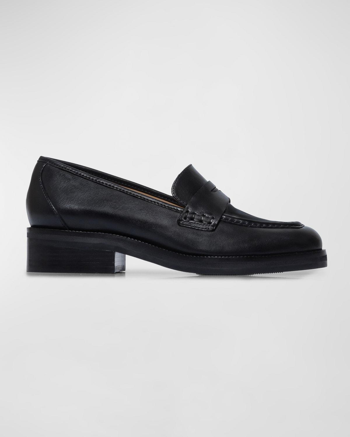 Tabitha Calfskin Penny Loafers