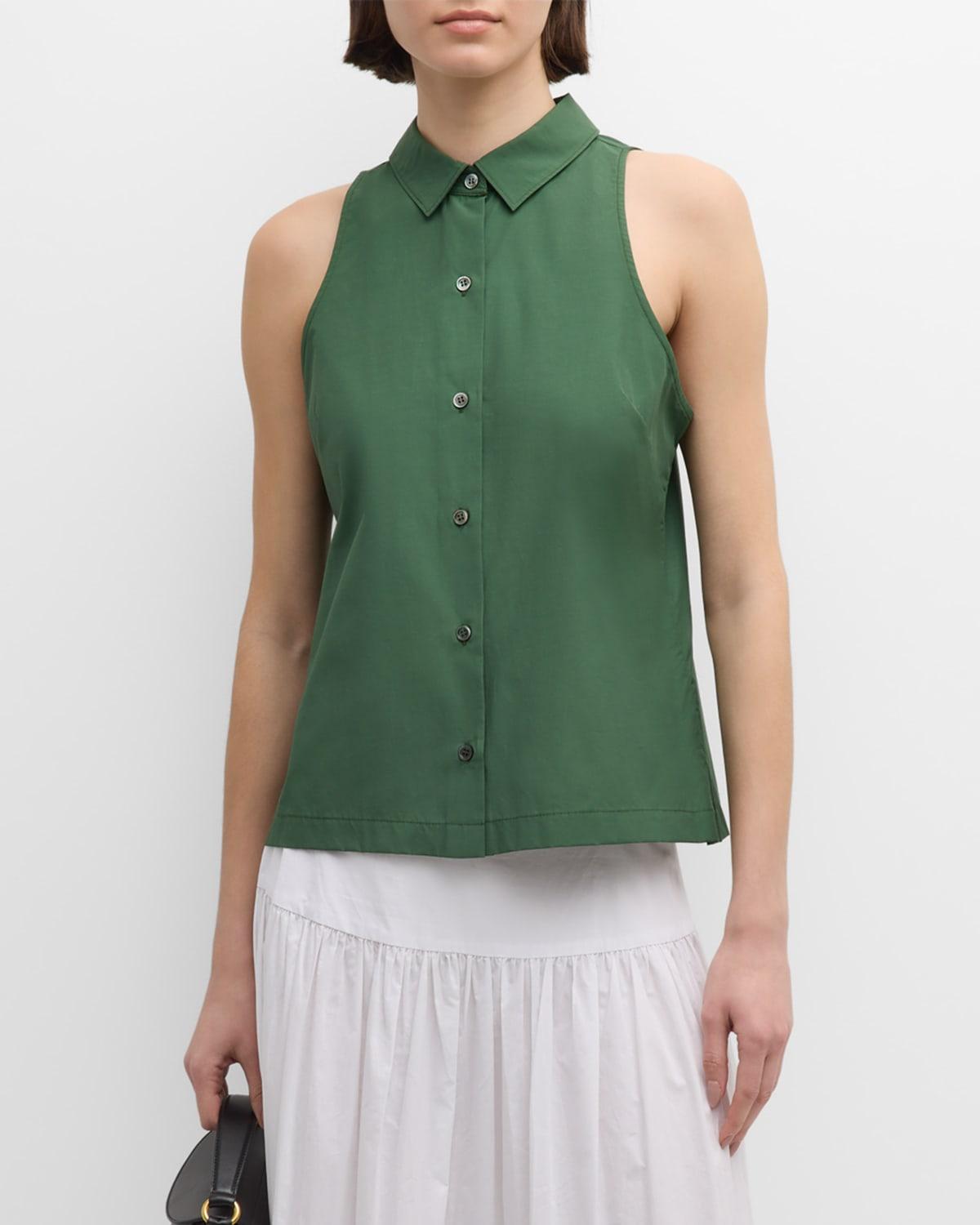 Button-Down Techno Poplin Vest