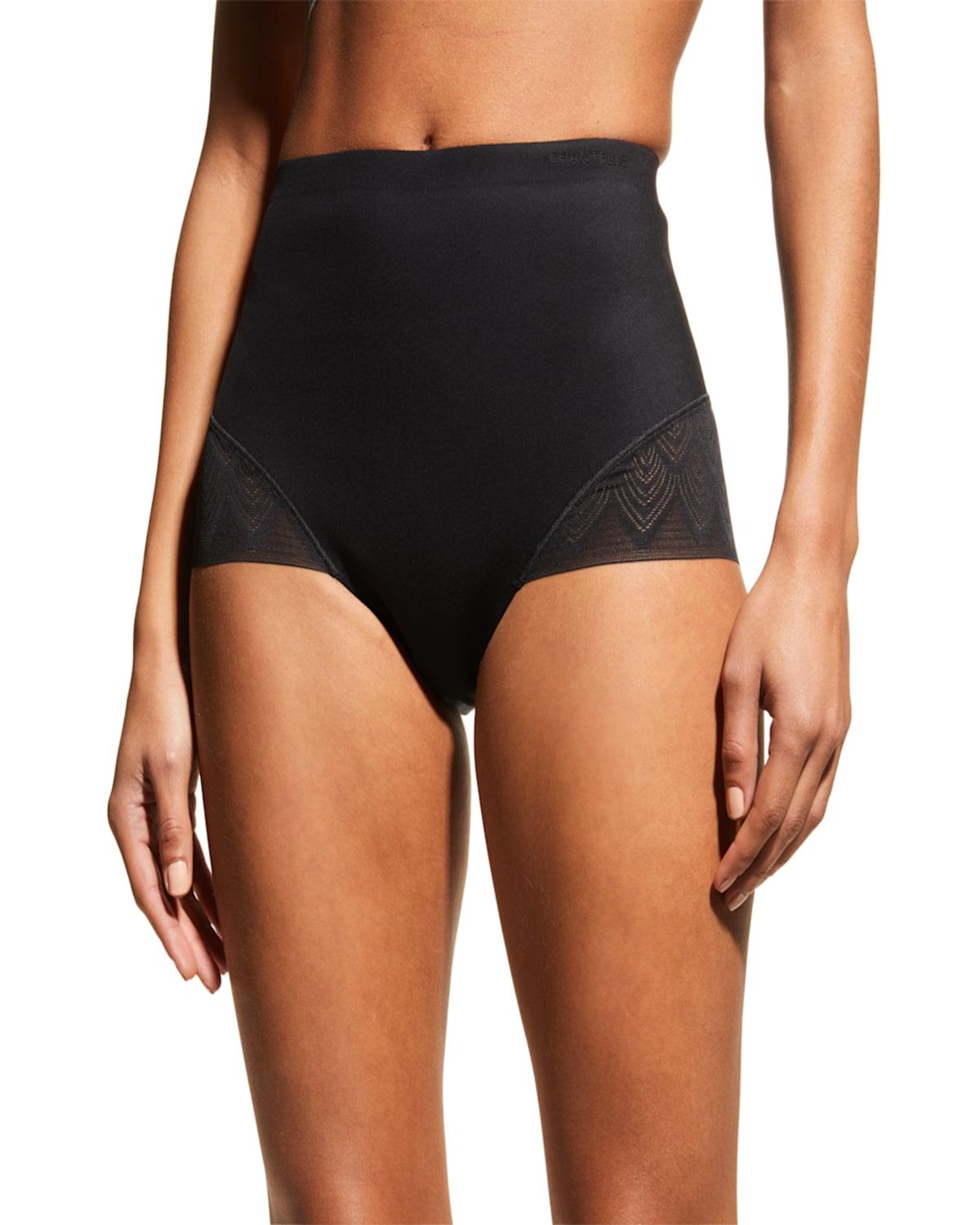 High-Waist Lace-Trim Shaping Briefs