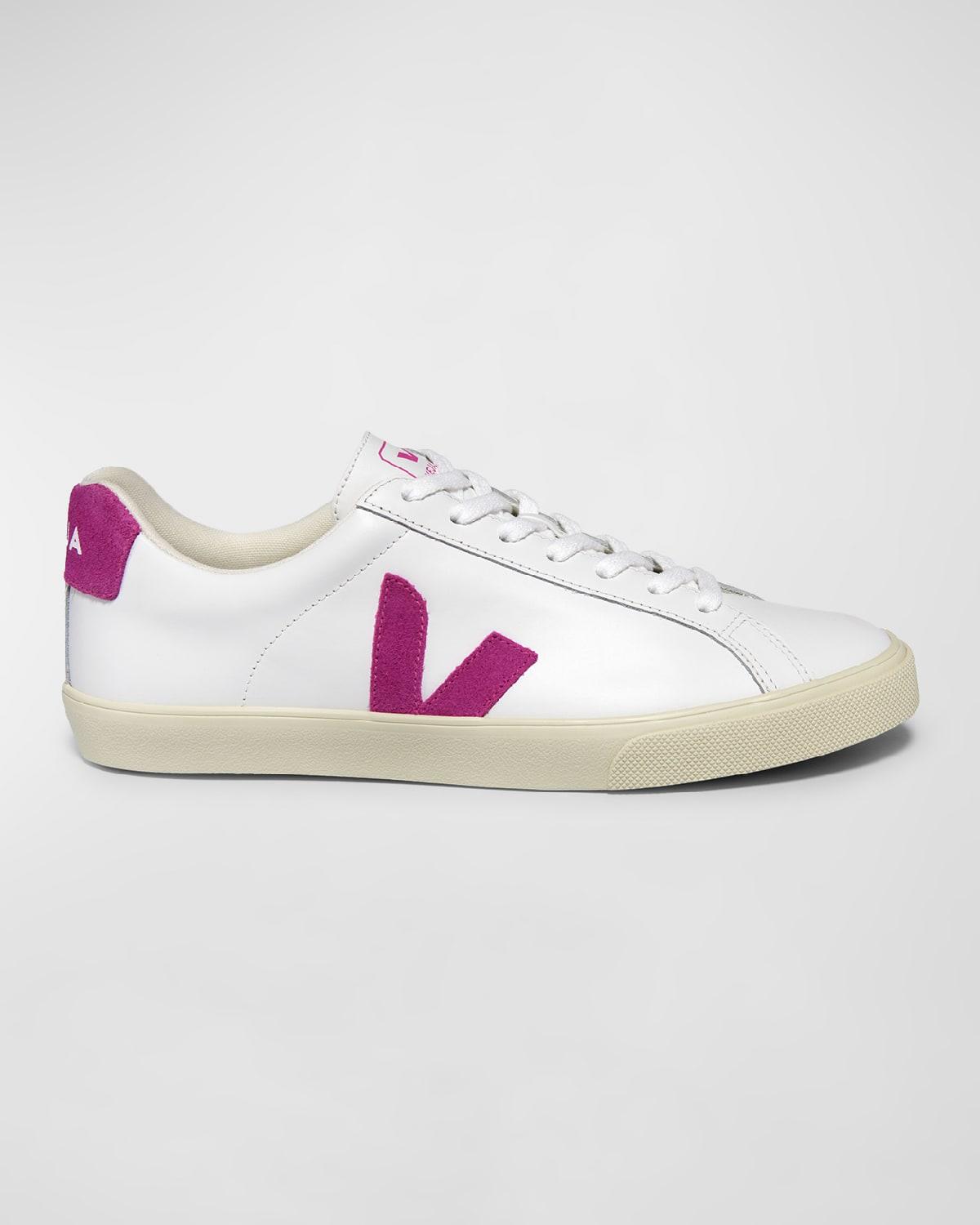 Esplar Bicolor Leather Low-Top Sneakers