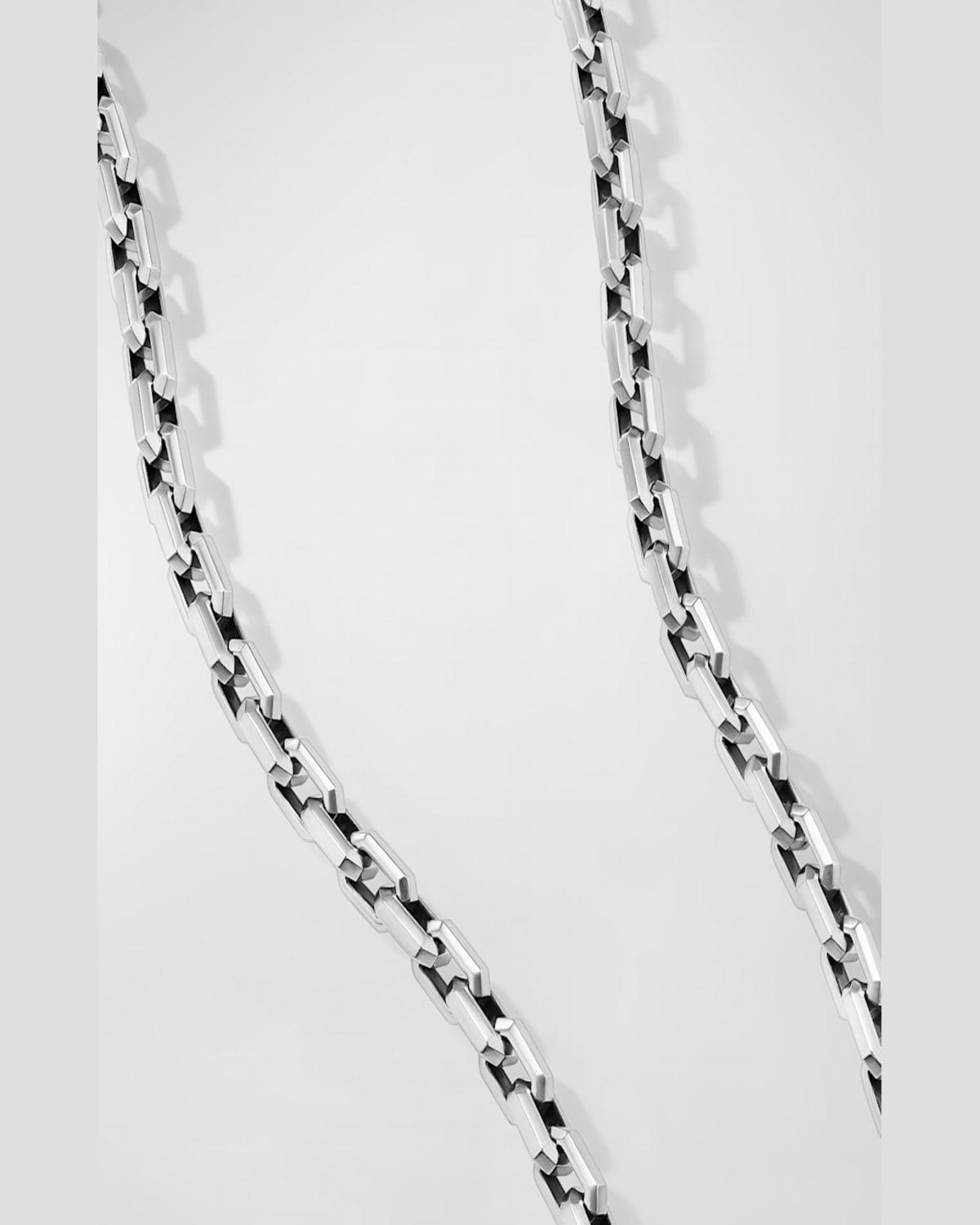 5.5mm Men's Streamline Heirloom Link Necklace in Silver