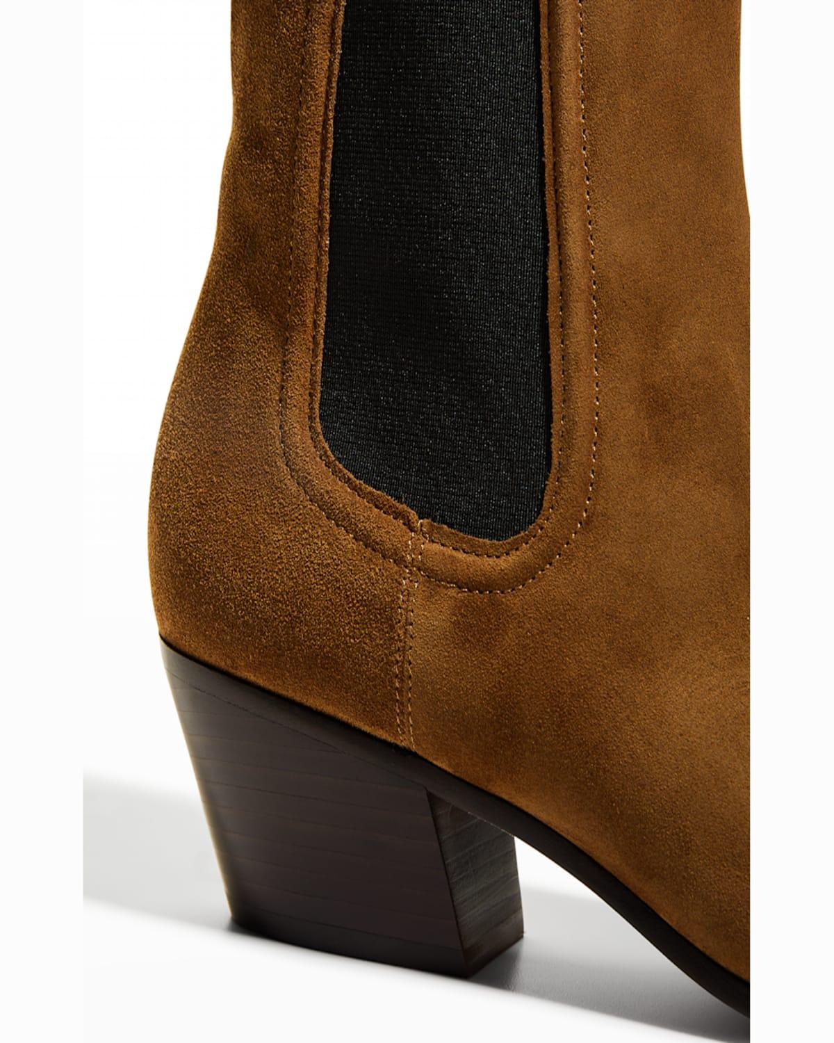 Lada Suede Chelsea Ankle Booties