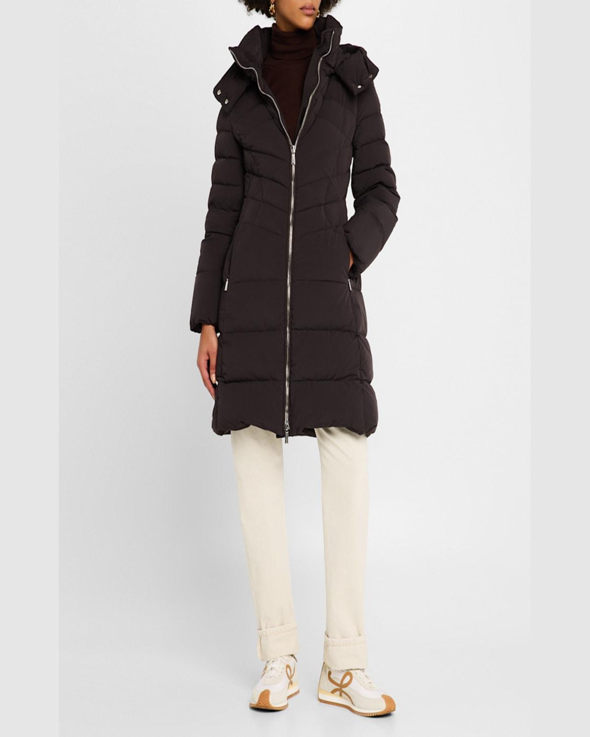 Swami Down Puffer Coat with Detachable Hood