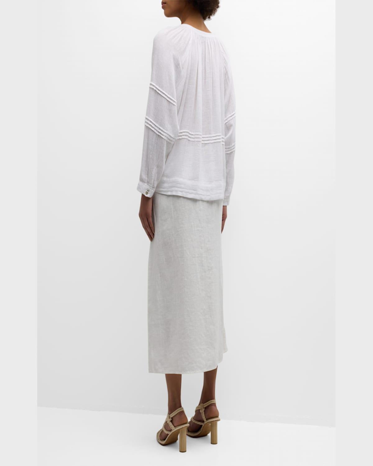 Monet Linen Midi Skirt 