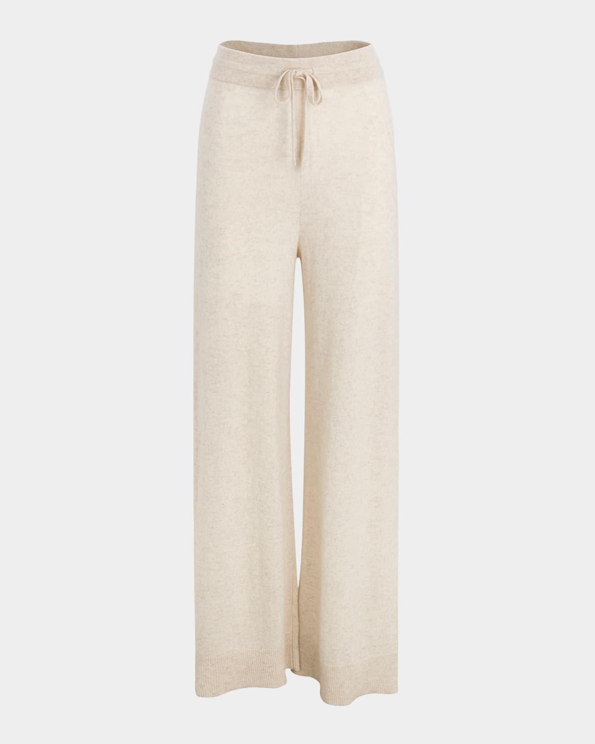 Cashmere Wide-Leg Pants