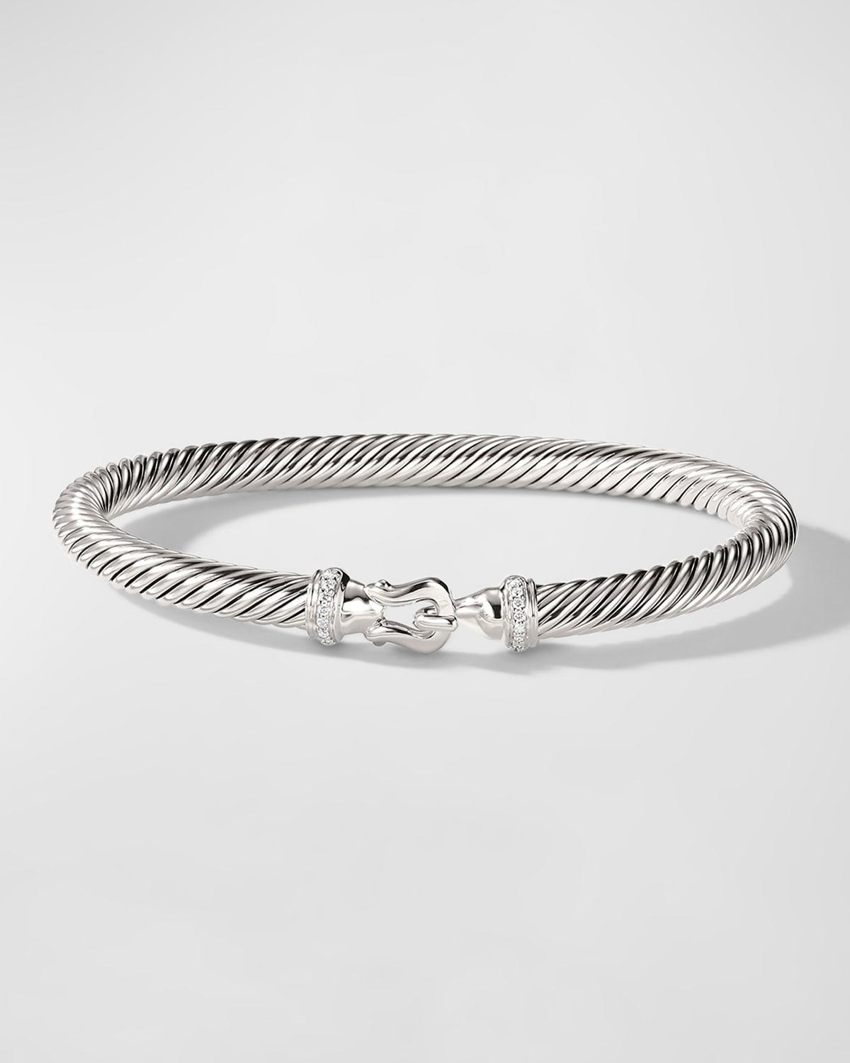 Cable Buckle Bracelet with Diamonds