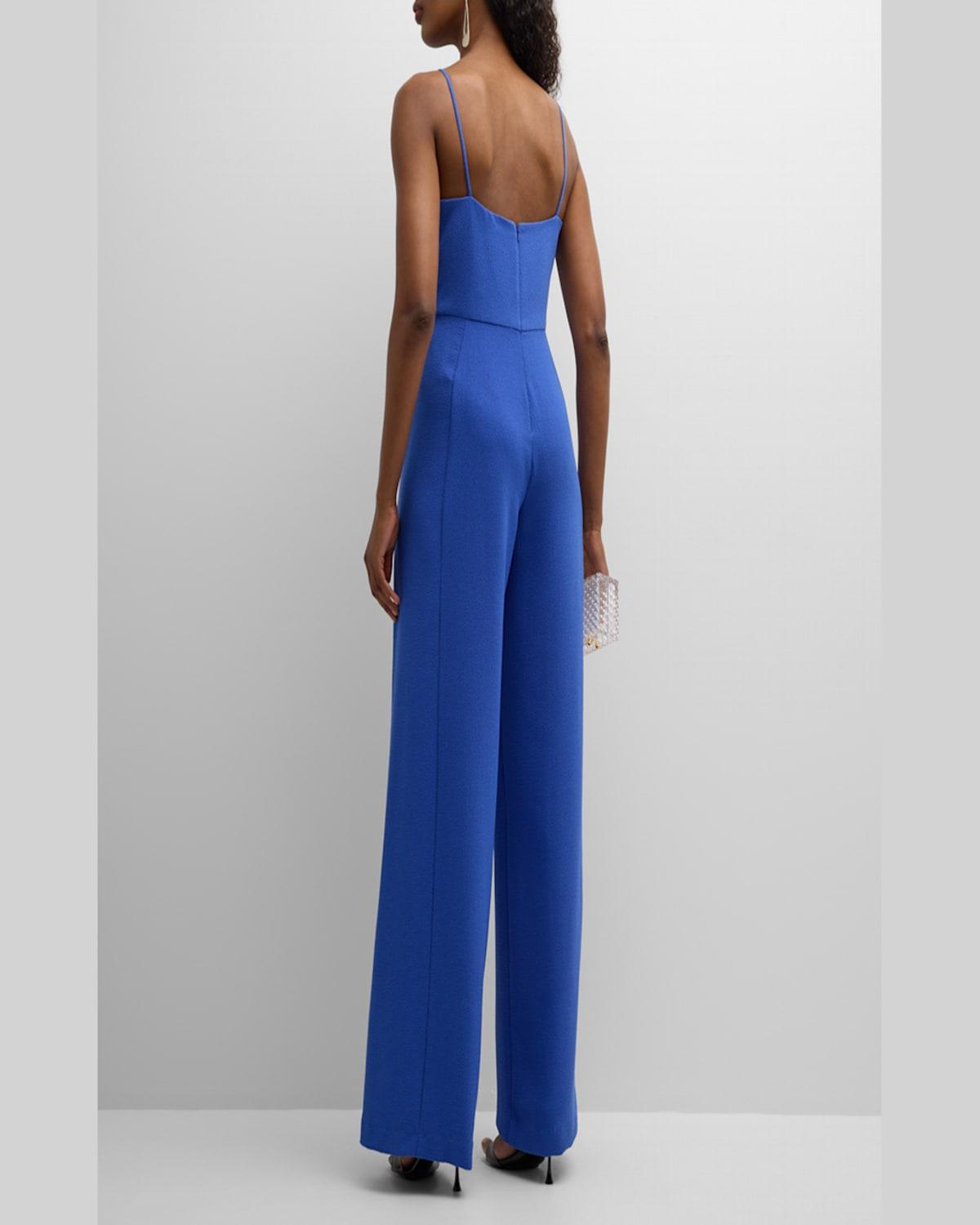 Joaquin Wide-Leg Halter Jumpsuit