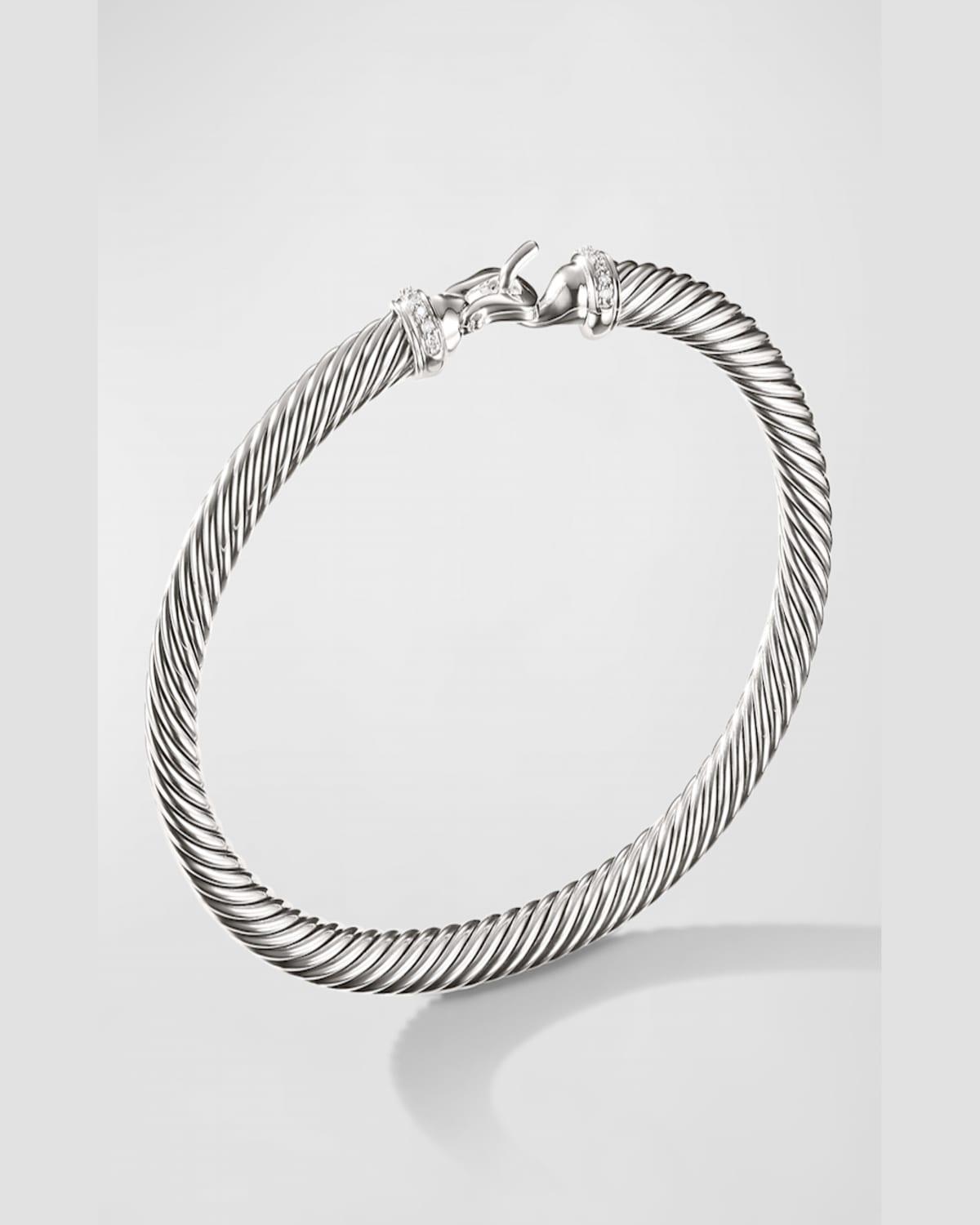 Cable Buckle Bracelet with Diamonds