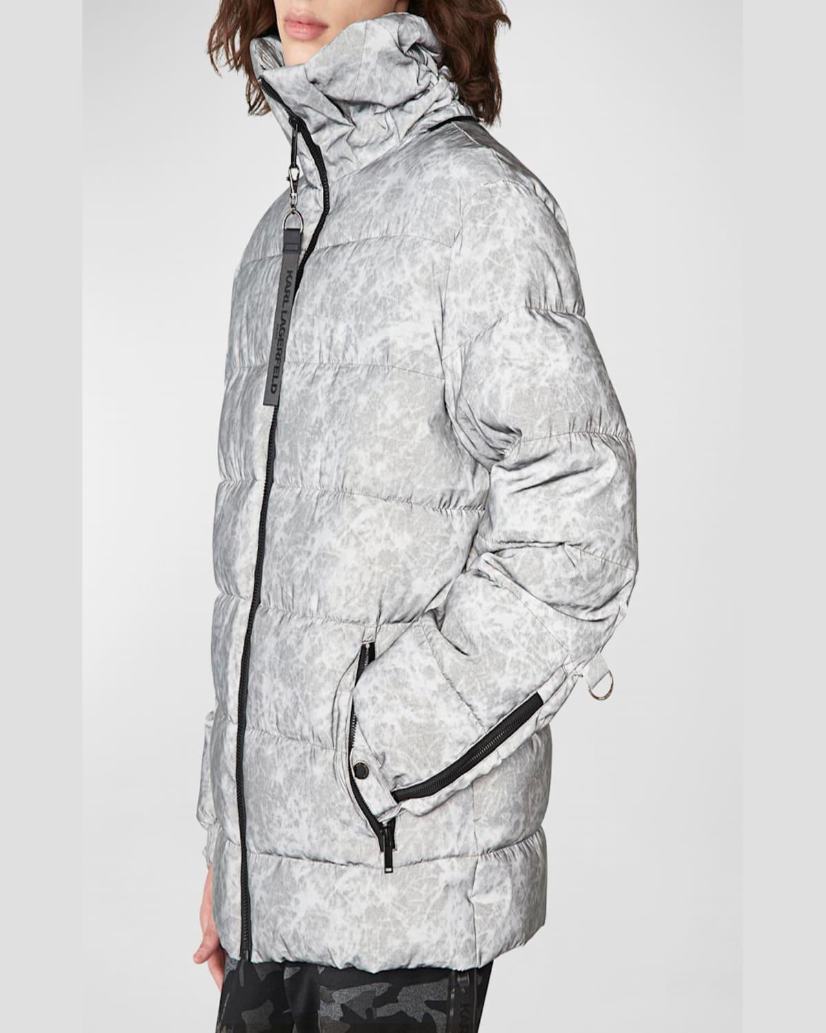 Men's Reflective Puffer Jacket