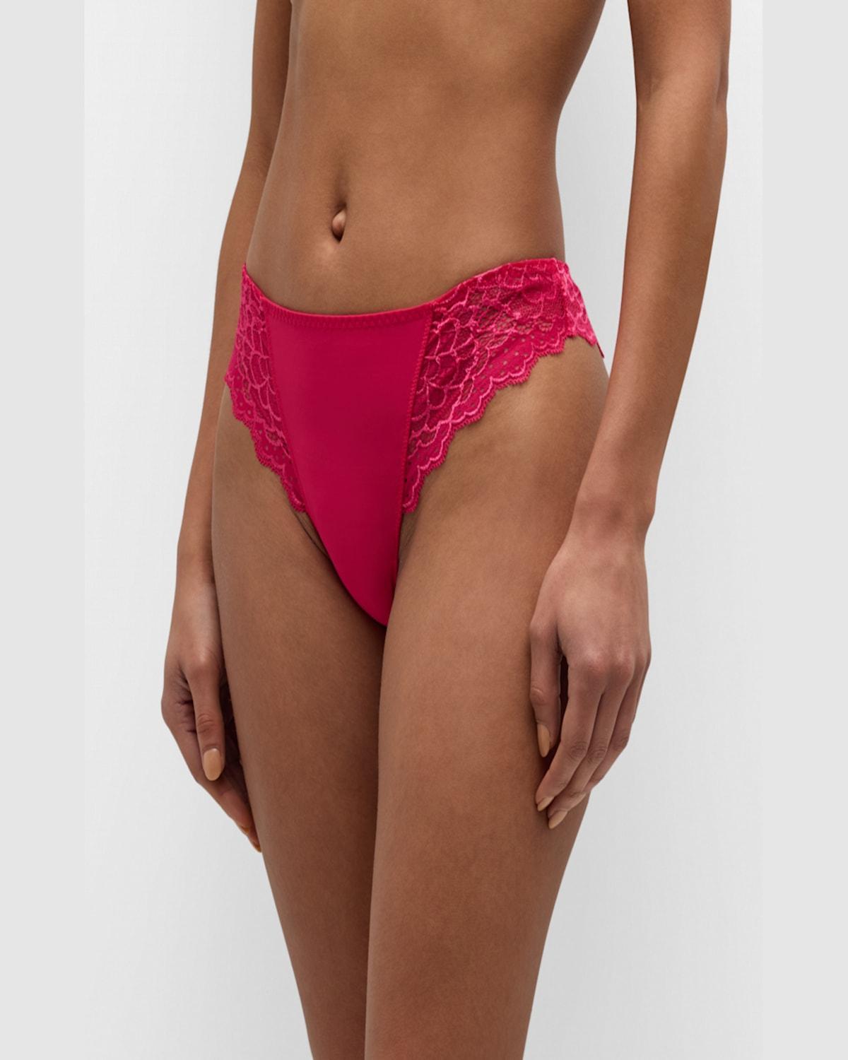 Caresse Lace Mesh Thong