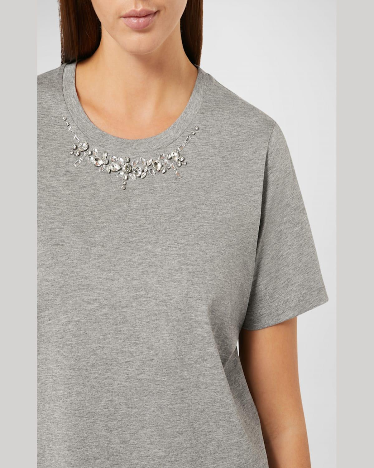 Plus Size Gallico Crystal-Embellished T-Shirt