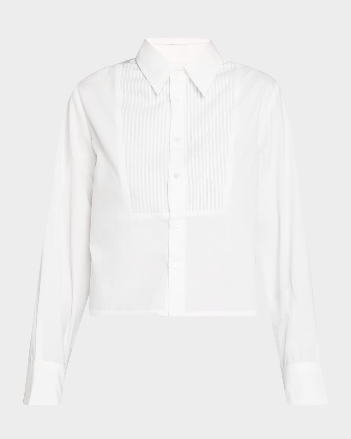 Fino Cropped Boxy Tuxedo Shirt