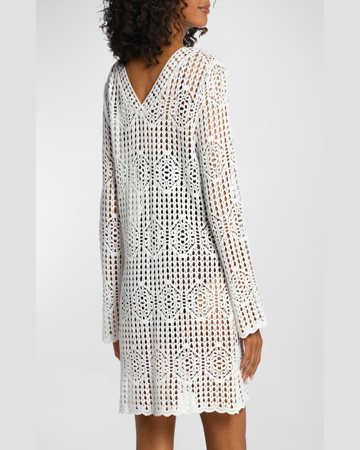 Waverly Crochet V-Neck Tunic