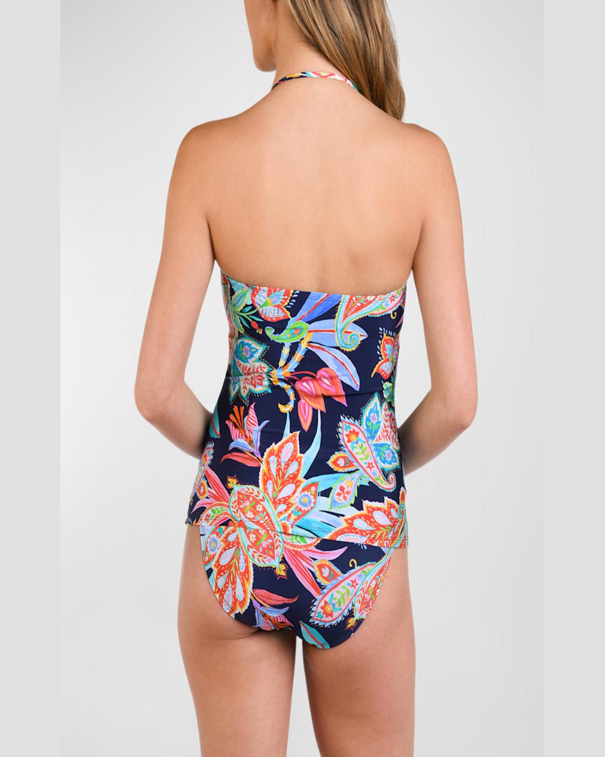 Tropidelic Paisley Twist Tankini Swim Top 