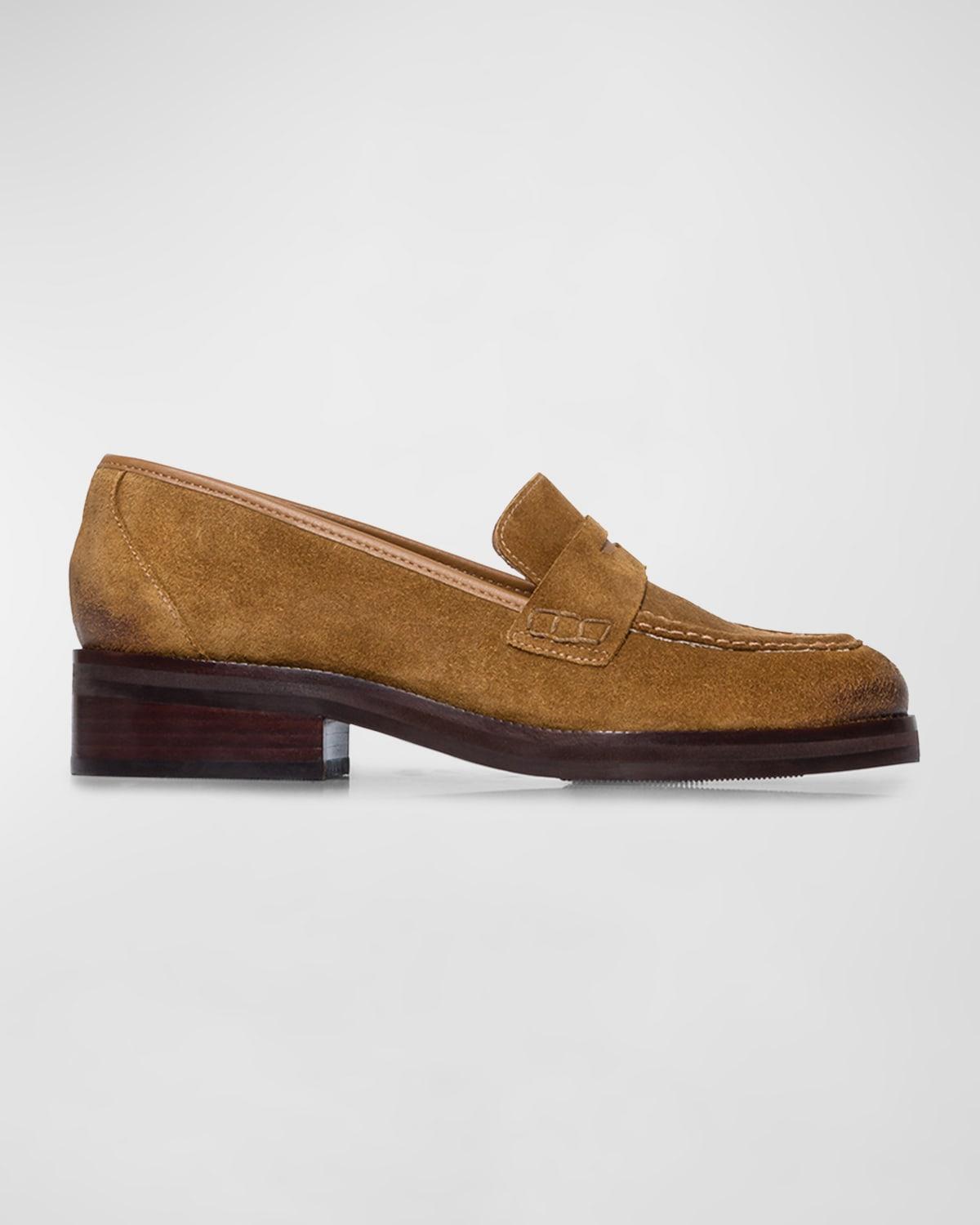 Tabitha Suede Penny Loafers