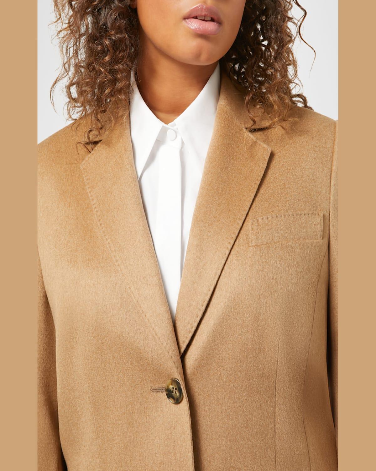 Plus Size Biagio Camel Wool Blazer