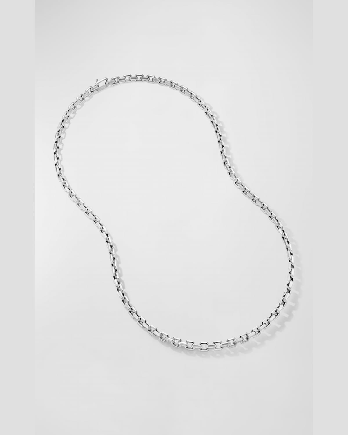 5.5mm Men's Streamline Heirloom Link Necklace in Silver