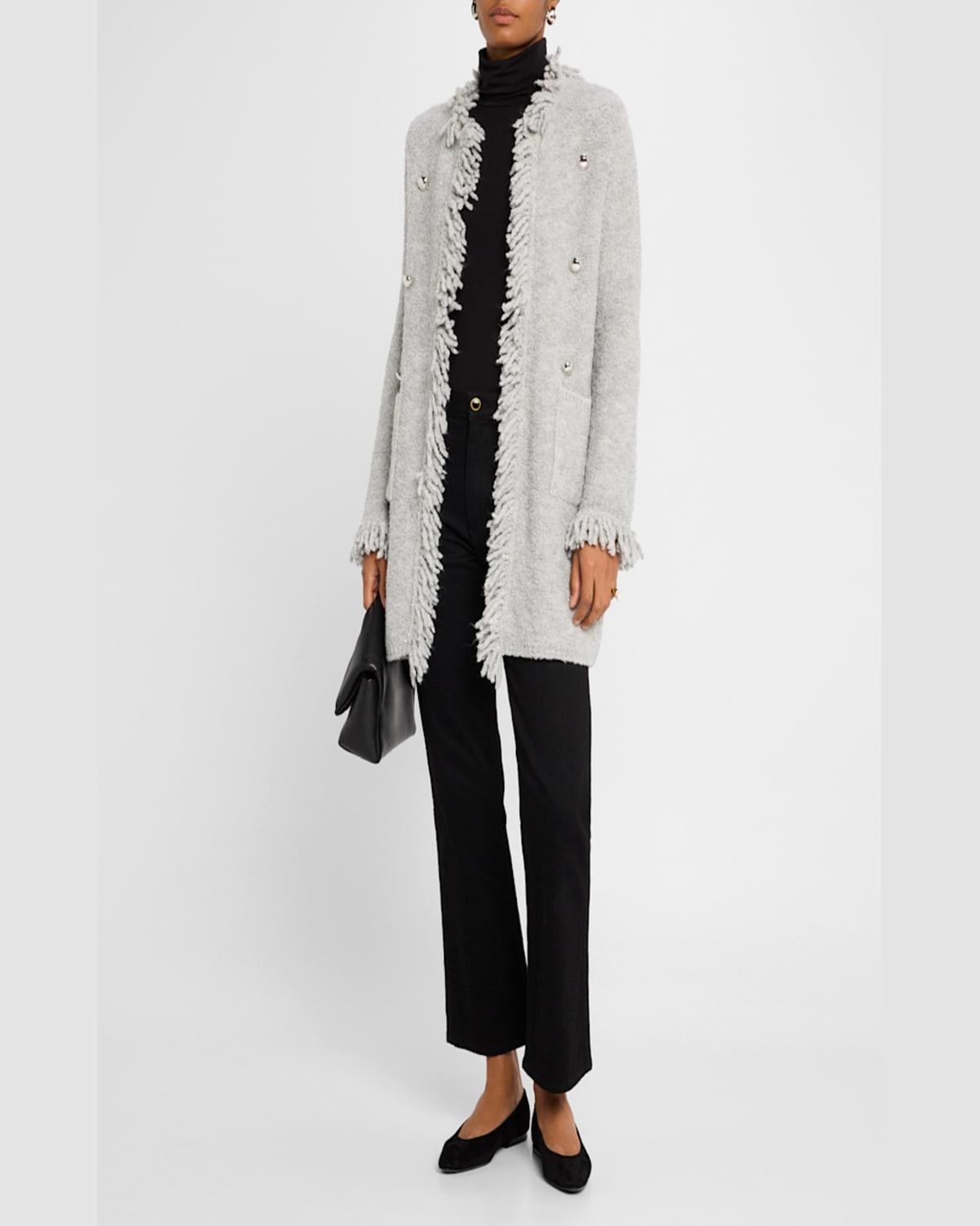 Regina Boucle Fringe Coat