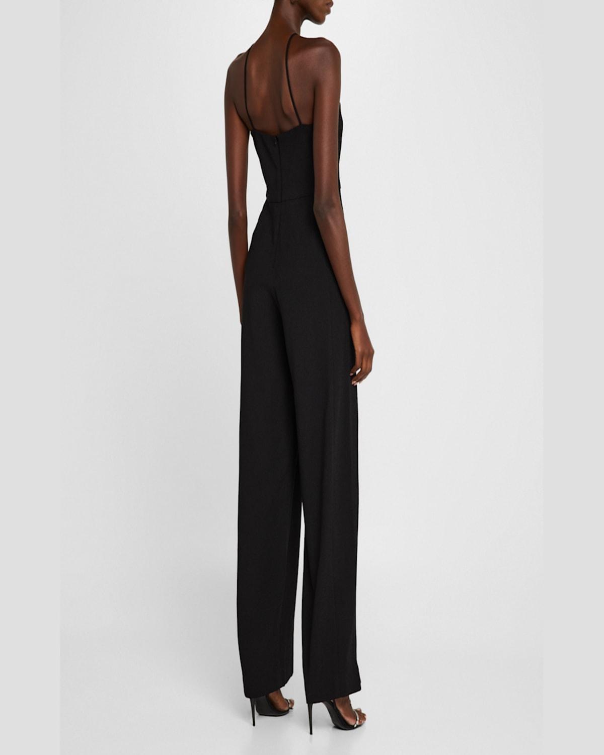 Joaquin Wide-Leg Halter Jumpsuit