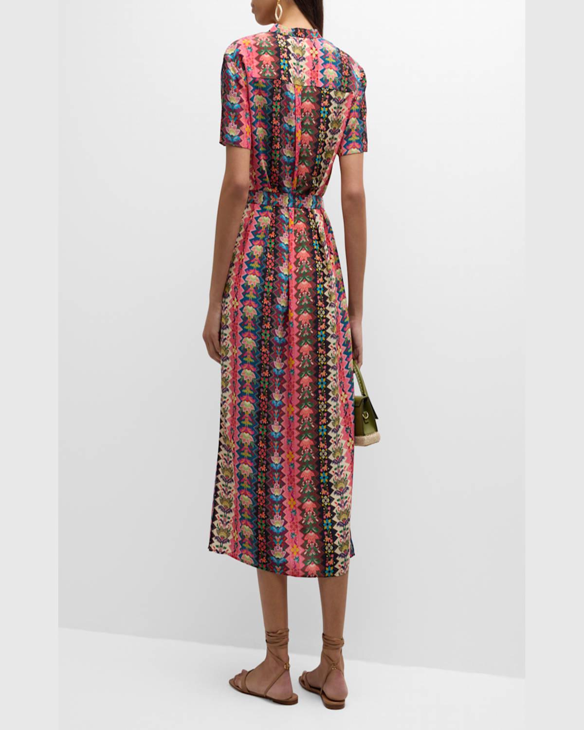 Vicki Printed Midi Dress