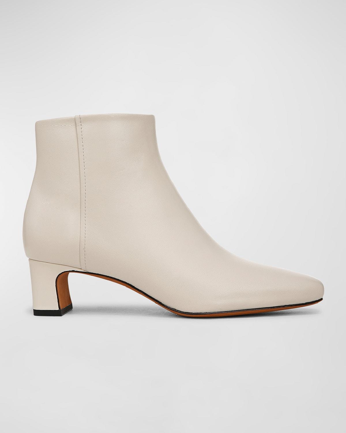 Silvana Leather Zip Ankle Booties