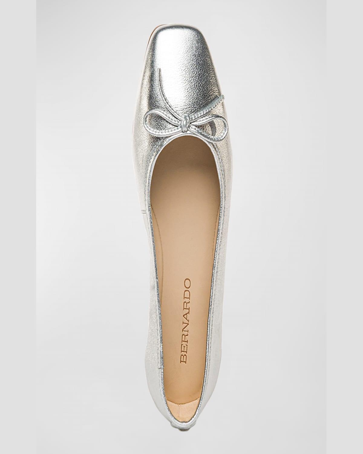 Gwynn Metallic Bow Ballerina Flats