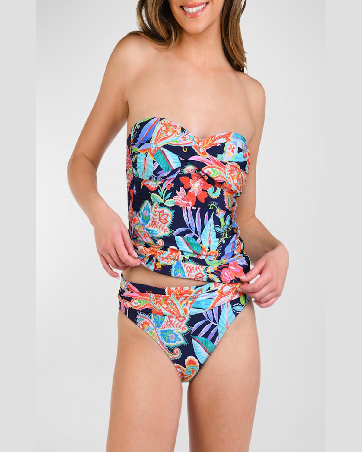 Tropidelic Paisley Twist Tankini Swim Top 