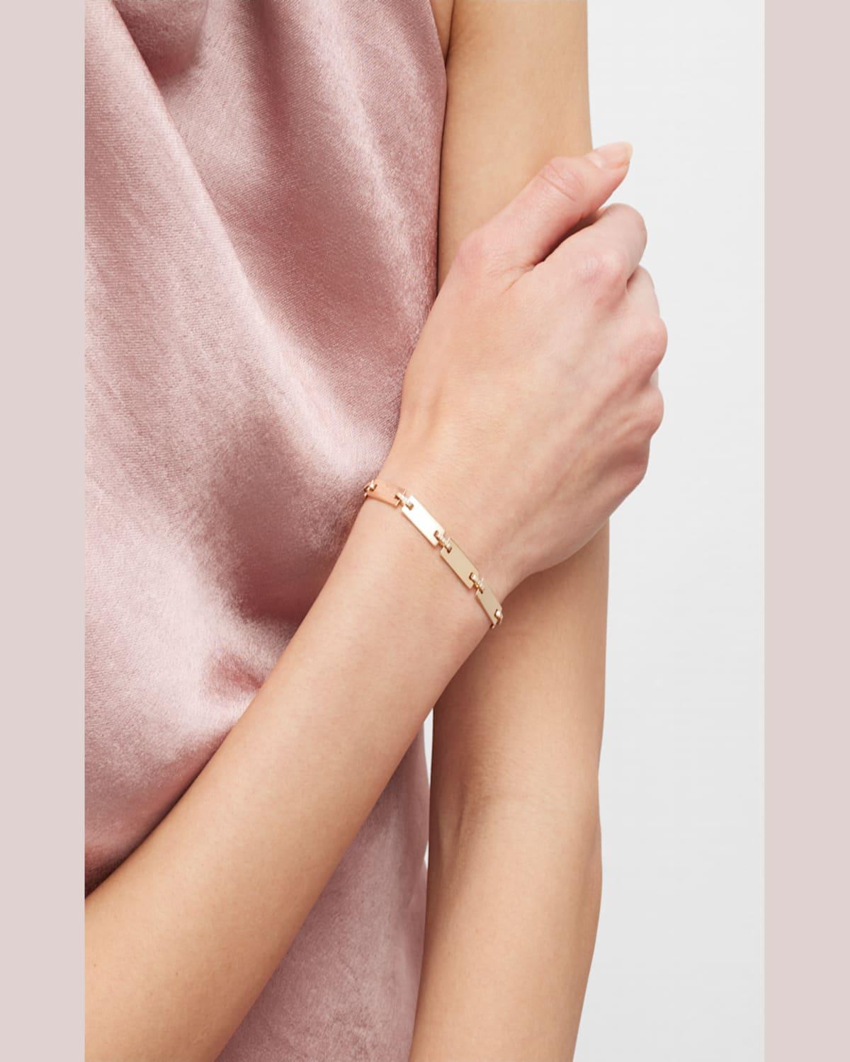 14K Flawless Tag Link Bracelet