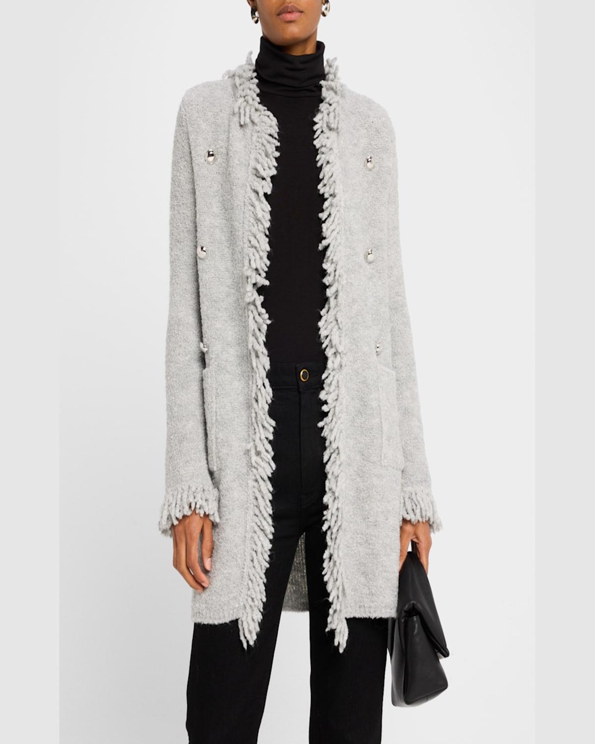 Regina Boucle Fringe Coat