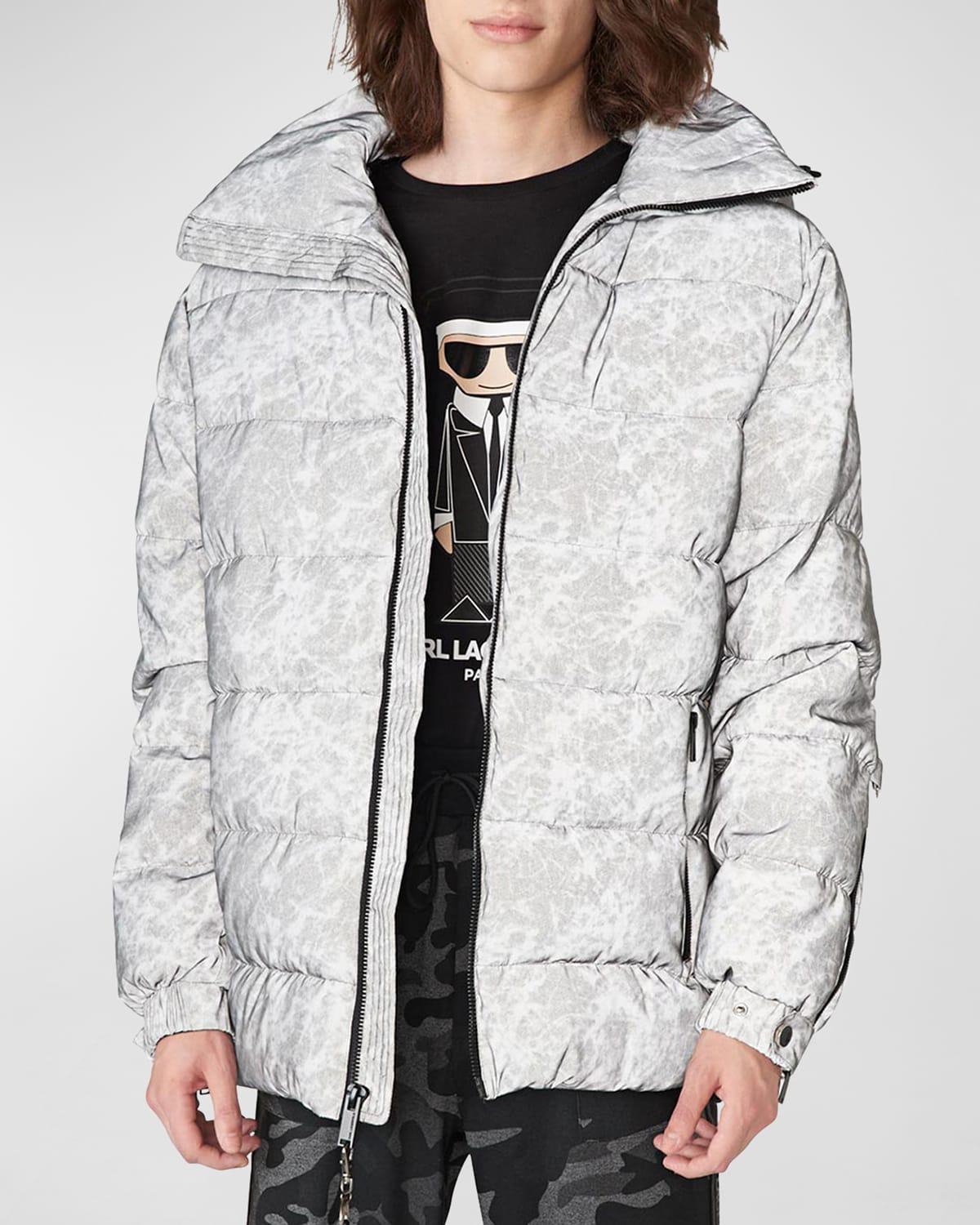 Men's Reflective Puffer Jacket