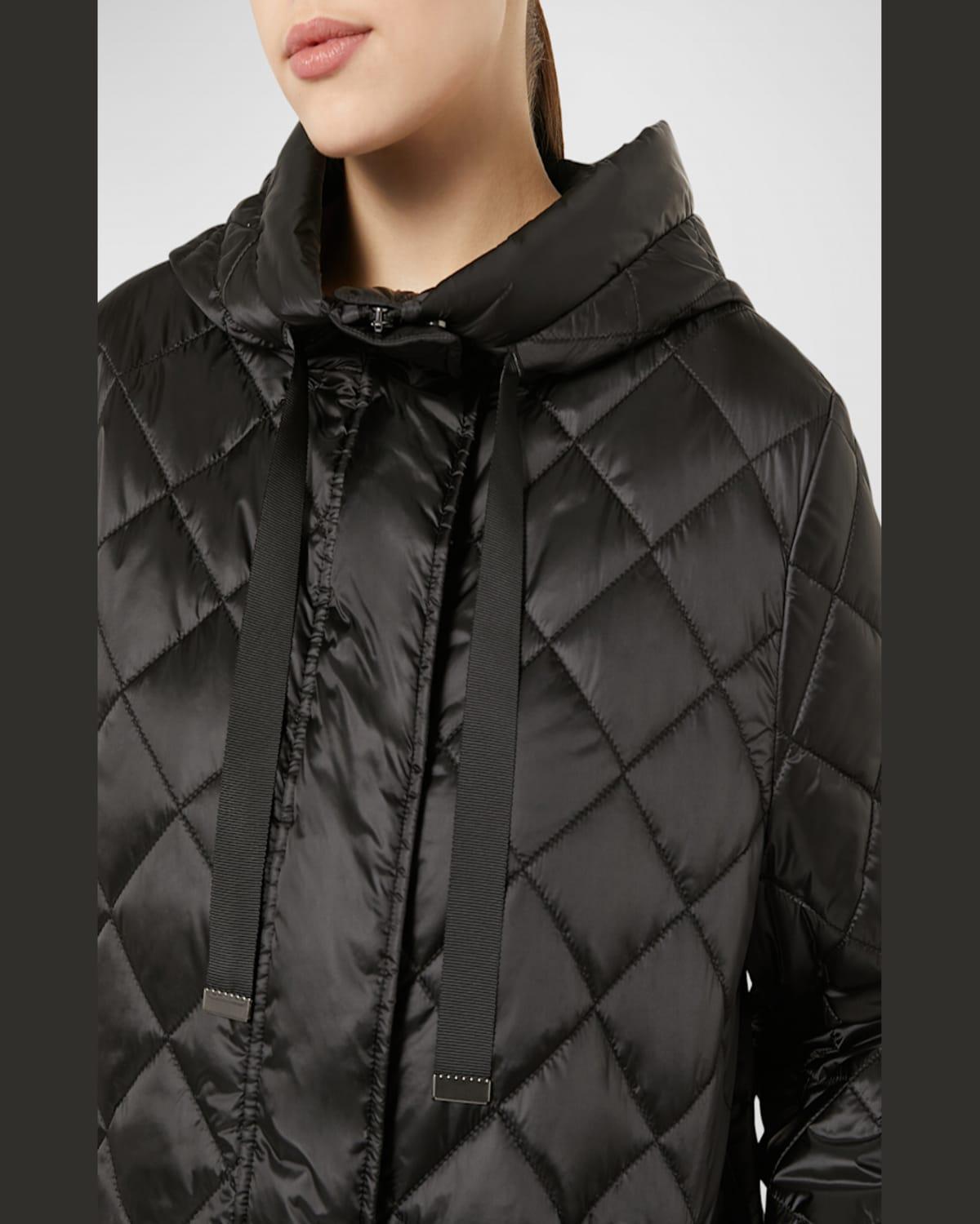 Plus Size Blasone Quilted Hooded Parka